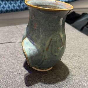 Handcrafted Blue Ceramic Mug